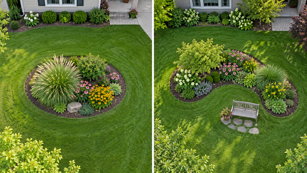 island flower bed designs