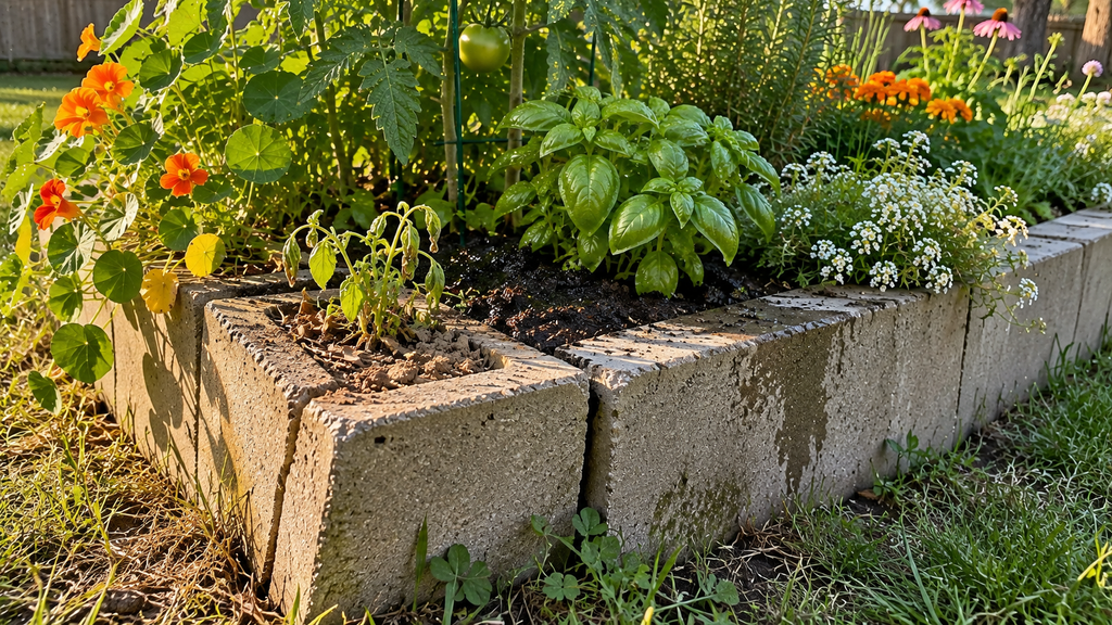 Cinder block planter problems