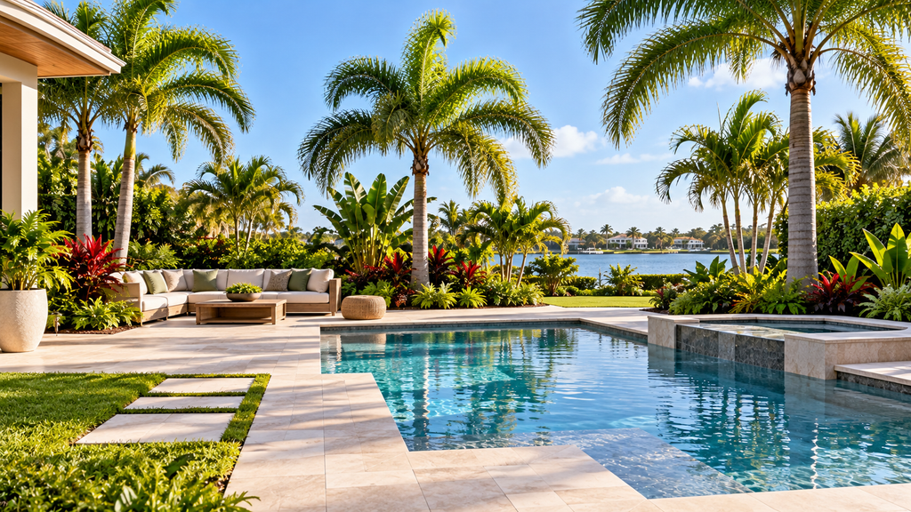Poolside palms