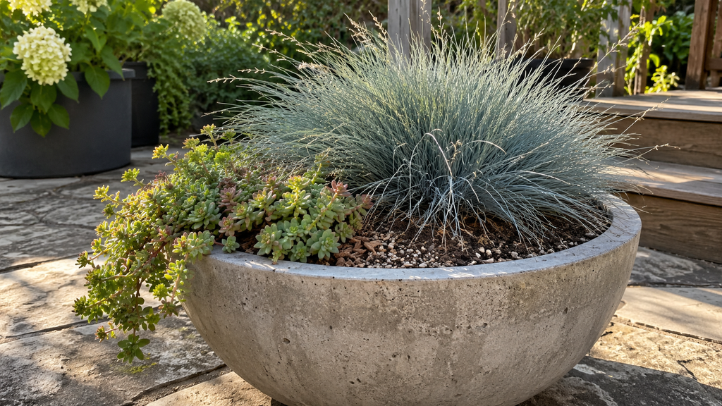 Ornamental grass planter