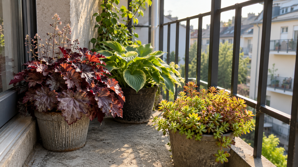 Balcony perennial planters