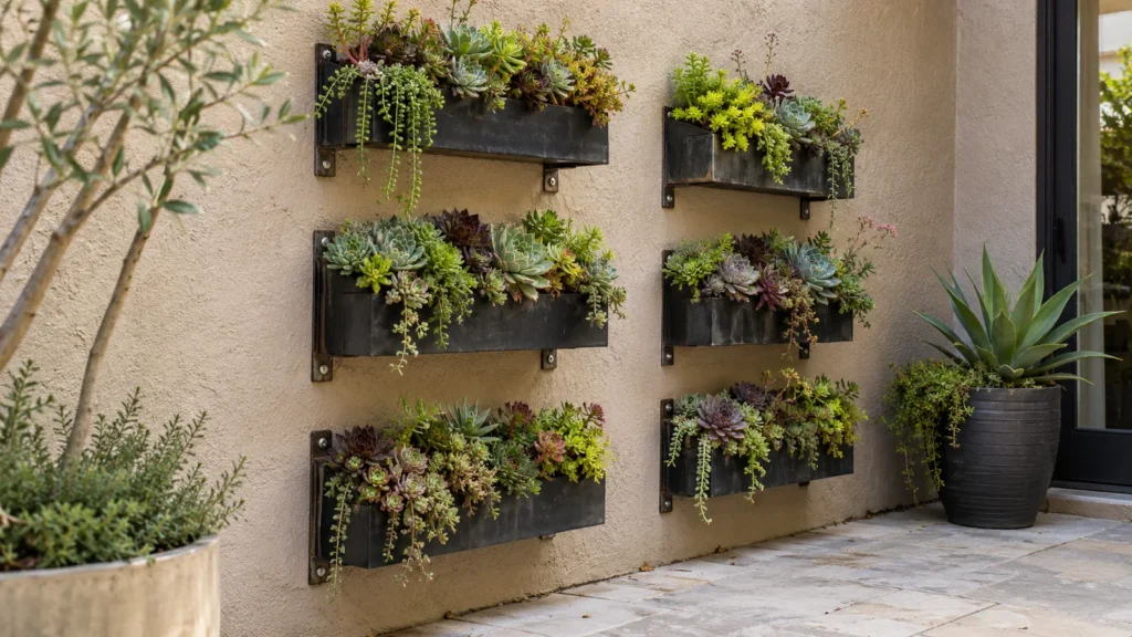 vertical succulent planter