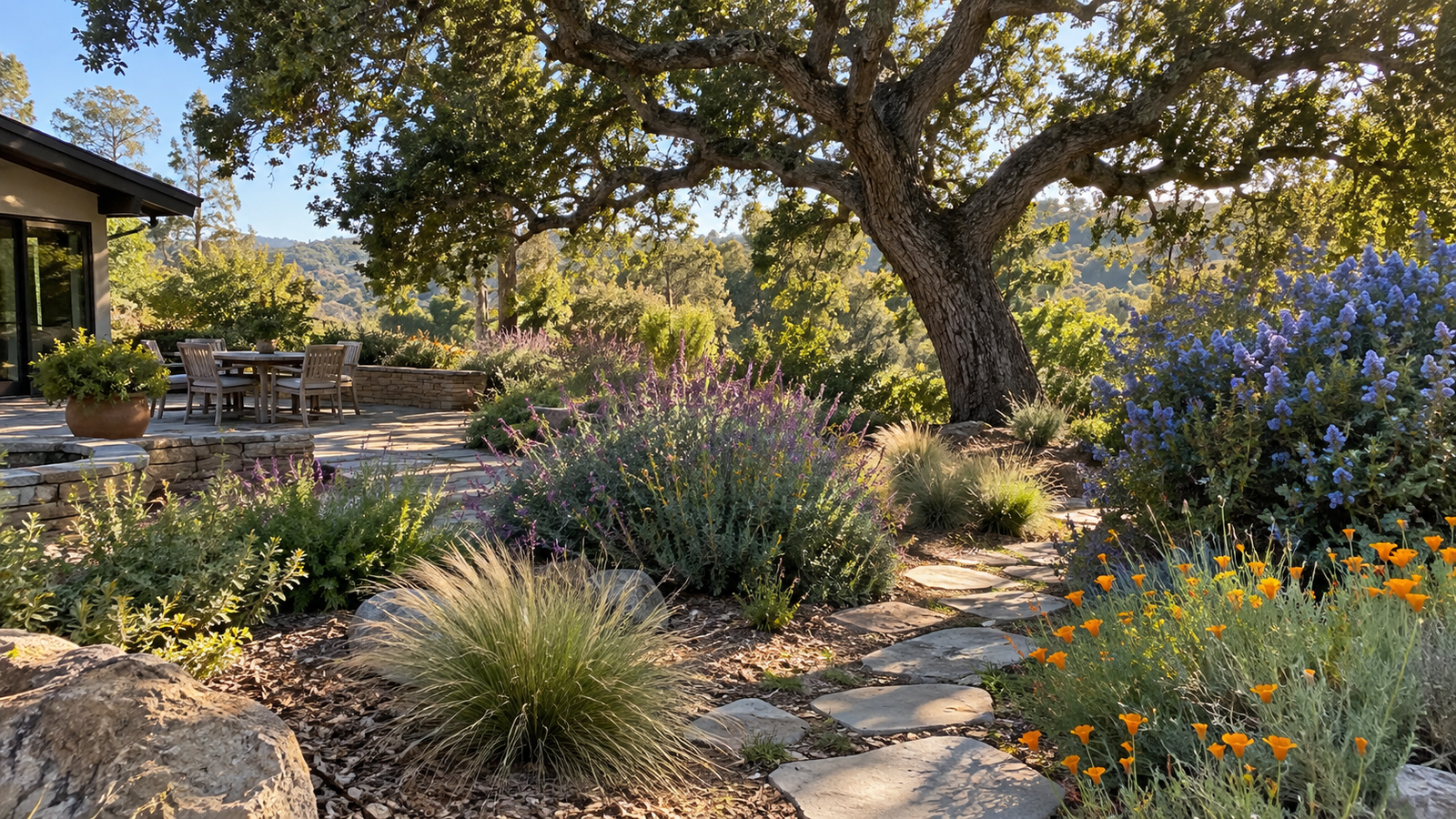 California backyard plants