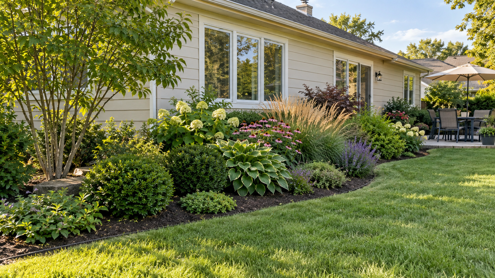 backyard foundation planting ideas